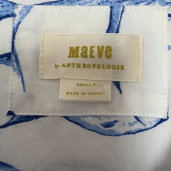 Anthropologie Maeve Tiered Fish Dress Midi - Picture 4 of 4